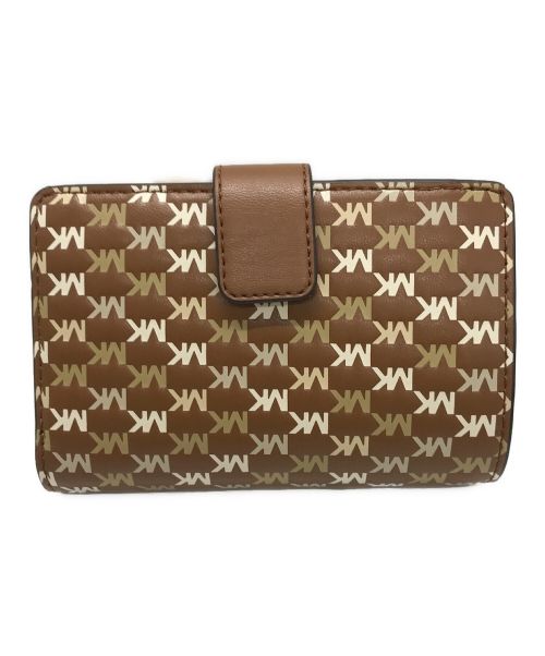 MICHAEL KORS（マイケル・コース）MICHAEL KORS (マイケルコース) 2つ折り財布 ブラウンの古着・服飾アイテム