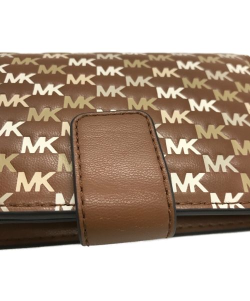 MICHAEL KORS（マイケル・コース）MICHAEL KORS (マイケルコース) 2つ折り財布 ブラウンの古着・服飾アイテム
