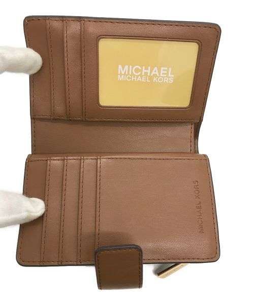MICHAEL KORS（マイケル・コース）MICHAEL KORS (マイケルコース) 2つ折り財布 ブラウンの古着・服飾アイテム