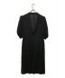 YOHJI YAMAMOTO（ヨウジヤマモト）の古着「シルク混ボリュームスリーブワンピース」｜ブラック