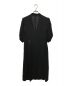 YOHJI YAMAMOTO (ヨウジヤマモト) シルク混ボリュームスリーブワンピース ブラック サイズ:１：23000円