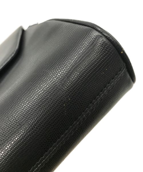 CELINE（セリーヌ）CELINE (セリーヌ) サークルロゴ金具ショルダーバッグ ブラックの古着・服飾アイテム