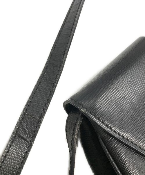 CELINE（セリーヌ）CELINE (セリーヌ) サークルロゴ金具ショルダーバッグ ブラックの古着・服飾アイテム