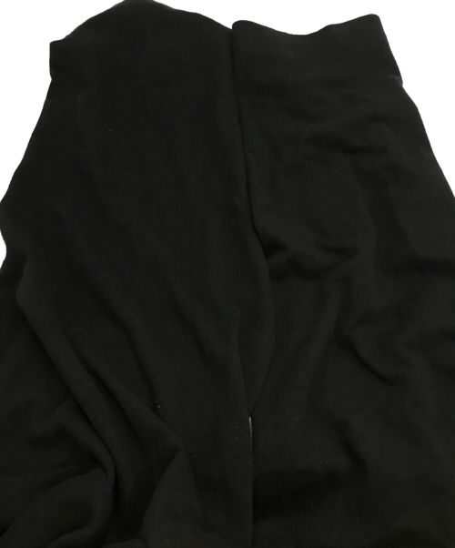 YOHJI YAMAMOTO（ヨウジヤマモト）YOHJI YAMAMOTO (ヨウジヤマモト) COTTON GAUZE TERRYCLOTH LAYERED DRAPED CARDIGAN ブラック サイズ:2の古着・服飾アイテム