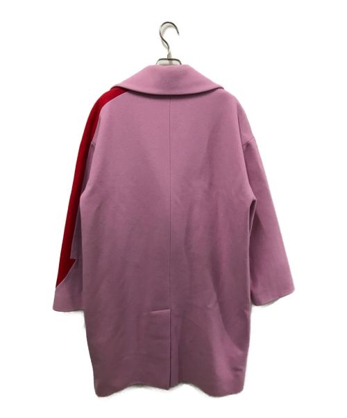 MSGM（エムエスジーエム）MSGM (エムエスジーエム) アローデザイン チェスターコート ピンク サイズ:38の古着・服飾アイテム