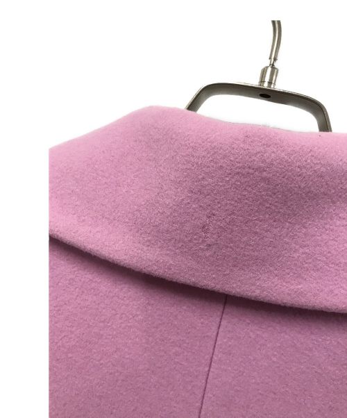 MSGM（エムエスジーエム）MSGM (エムエスジーエム) アローデザイン チェスターコート ピンク サイズ:38の古着・服飾アイテム