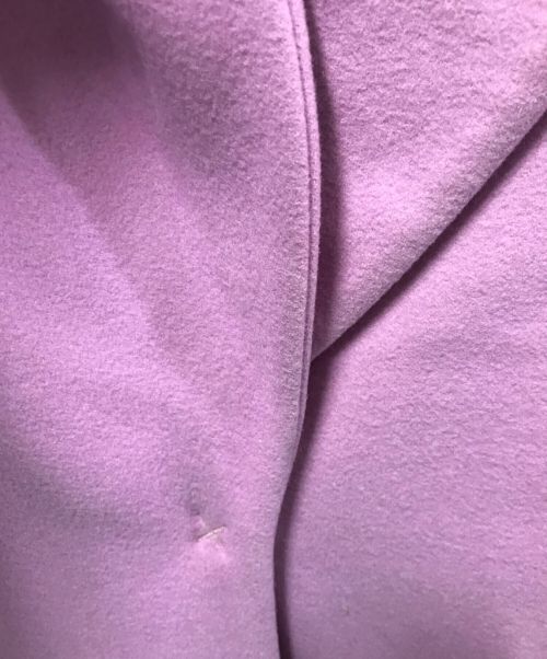 MSGM（エムエスジーエム）MSGM (エムエスジーエム) アローデザイン チェスターコート ピンク サイズ:38の古着・服飾アイテム