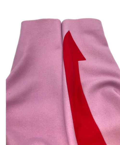 MSGM（エムエスジーエム）MSGM (エムエスジーエム) アローデザイン チェスターコート ピンク サイズ:38の古着・服飾アイテム