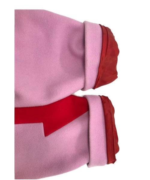 MSGM（エムエスジーエム）MSGM (エムエスジーエム) アローデザイン チェスターコート ピンク サイズ:38の古着・服飾アイテム