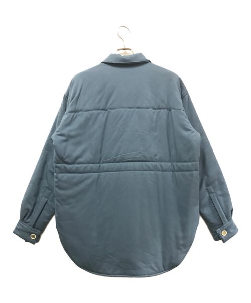 MARNI（マルニ）MARNI (マルニ) ウールソリッドパデットシャツシルエットブルゾン　MARNI　20AW　CUMU0188W0 S45455 ブルー サイズ:44の古着・服飾アイテム