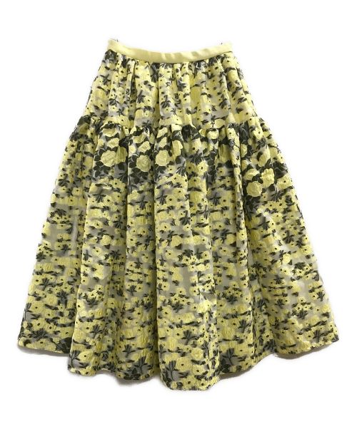 OBLI（オブリ）OBLI (オブリ) イエローチュールスカート イエローの古着・服飾アイテム