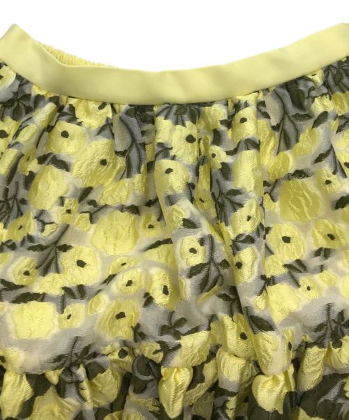 OBLI（オブリ）OBLI (オブリ) イエローチュールスカート イエローの古着・服飾アイテム