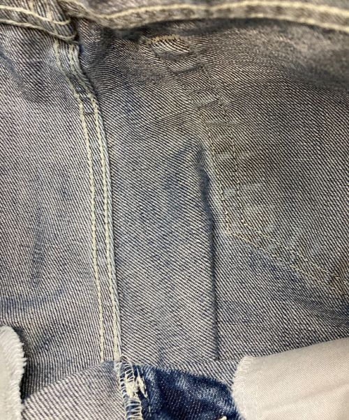 VERSACE JEANS COUTURE（ヴェルサーチ ジーンズクチュール）VERSACE JEANS COUTURE (ヴェルサーチ ジーンズクチュール) スパンコール刺繍デニムパンツ インディゴ サイズ:表記無しの古着・服飾アイテム