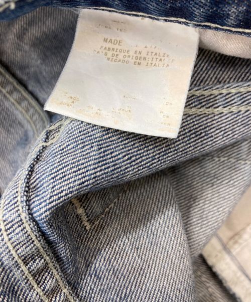 VERSACE JEANS COUTURE（ヴェルサーチ ジーンズクチュール）VERSACE JEANS COUTURE (ヴェルサーチ ジーンズクチュール) スパンコール刺繍デニムパンツ インディゴ サイズ:表記無しの古着・服飾アイテム