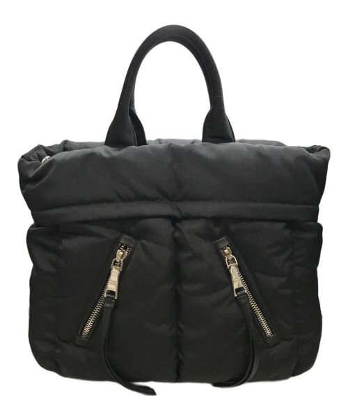 PRADA（プラダ）PRADA (プラダ) テスートボンバー トートバッグ ブラックの古着・服飾アイテム