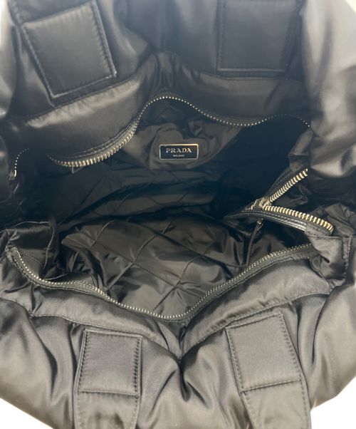 PRADA（プラダ）PRADA (プラダ) テスートボンバー トートバッグ ブラックの古着・服飾アイテム