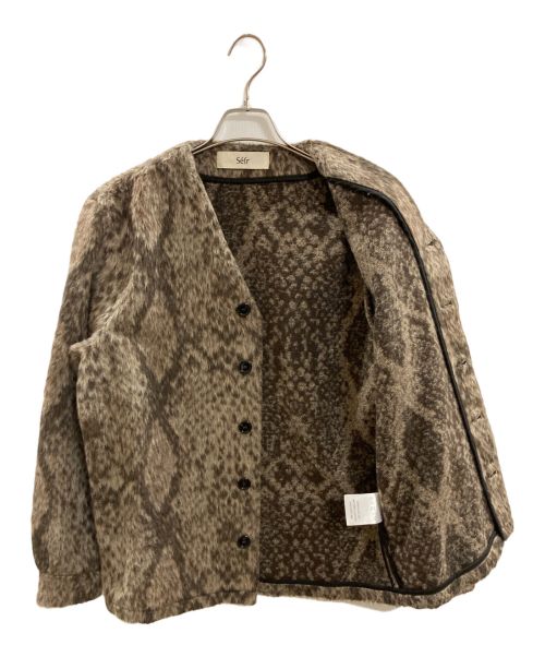 Sefr（セファ）Sefr (セファ) JUPG CARDIGAN ブラウン サイズ:Sの古着・服飾アイテム