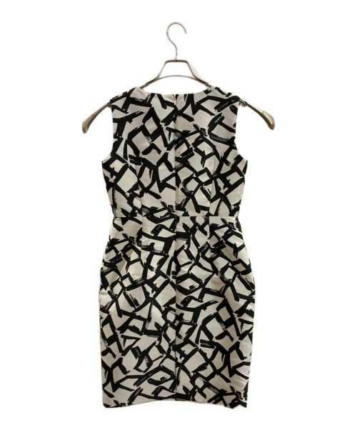 Diagram GRACE CONTINENTAL（ダイアグラム グレースコンチネンタル）Diagram GRACE CONTINENTAL (ダイアグラム グレースコンチネンタル) ノースリーブワンピース/Diagram GRACE CONTINENTAL ホワイト×ブラック サイズ:Sの古着・服飾アイテム