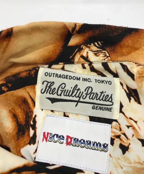 WACKO MARIA（ワコマリア）WACKO MARIA (ワコマリア) NICE DREAMS HAWAIIAN SHIRT ブラウン サイズ:Ｍの古着・服飾アイテム