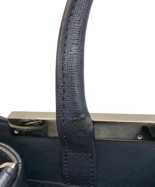 FENDI（フェンディ）FENDI (フェンディ) 2WAYバッグ ネイビーの古着・服飾アイテム