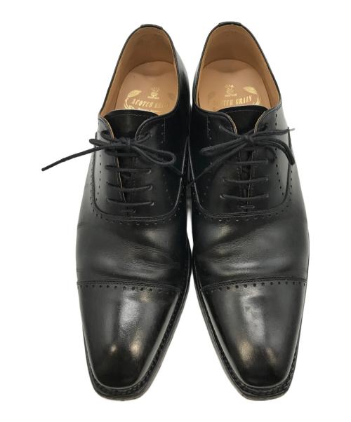 SCOTCH GRAIN（スコッチグレイン）SCOTCH GRAIN (スコッチグレイン) ストレートチップシューズ/スコッチグレイン ブラック サイズ:25cmの古着・服飾アイテム