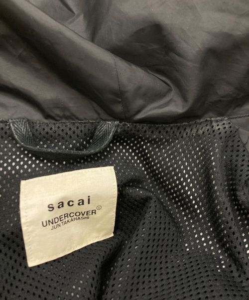 sacai（サカイ）sacai (サカイ) UNDERCOVER (アンダーカバー) ナイロンフーデットジャケット/サカイ/アンダーカバー　21-0387S ブラック サイズ:4の古着・服飾アイテム