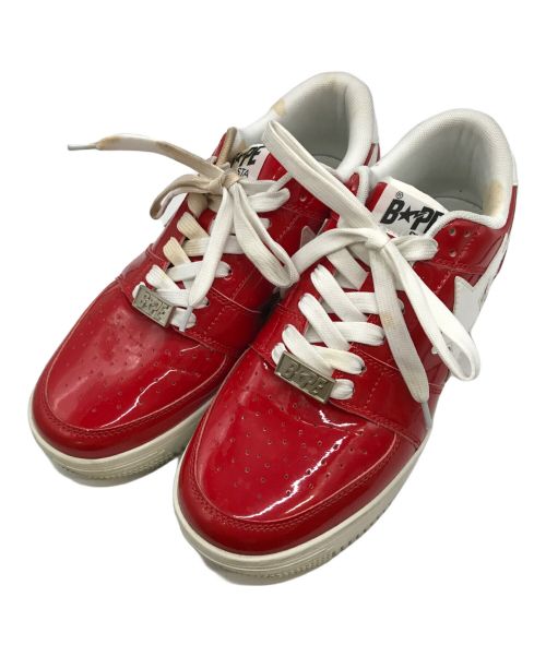 A BATHING APE（ア ベイシング エイプ）A BATHING APE (アベイシングエイプ) BAPESTA/A BATHING APE レッド サイズ:27の古着・服飾アイテム