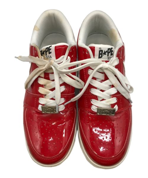 A BATHING APE（ア ベイシング エイプ）A BATHING APE (アベイシングエイプ) BAPESTA/A BATHING APE レッド サイズ:27の古着・服飾アイテム