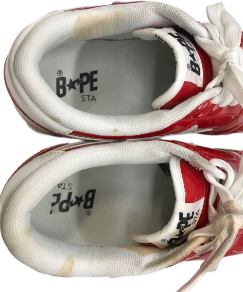 A BATHING APE（ア ベイシング エイプ）A BATHING APE (アベイシングエイプ) BAPESTA/A BATHING APE レッド サイズ:27の古着・服飾アイテム