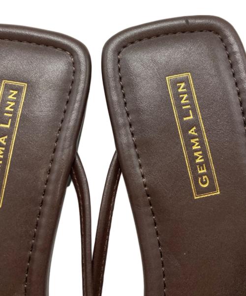 GEMMA LINN（ジェマ リン）GEMMA LINN (ジェマ リン) アシンメトリートングサンダル/ジェマ リン ブラウン サイズ:38の古着・服飾アイテム