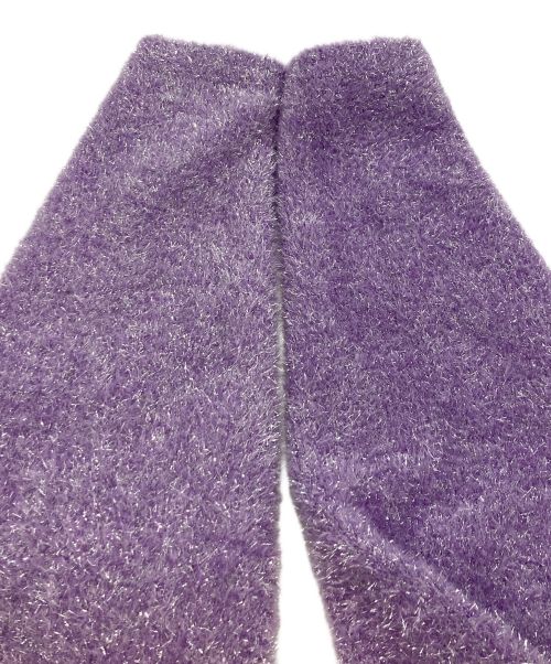 JILL BY JILLSTUART（ジル バイ ジルスチュアート）JILL BY JILLSTUART (ジル バイ ジルスチュアート) シャイニーフェザーカーディガン パープル サイズ:FRの古着・服飾アイテム