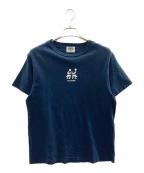 TATTOO STUDIO YAMADAタトゥースタジオヤマダ）の古着「プリントTシャツ/タトゥースタジオヤマダ」｜ネイビー