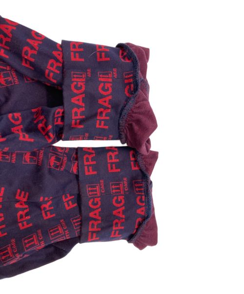 SHAREEF（シャリーフ）SHAREEF (シャリーフ) FRAGILE ROGO SEPARATE SLEEVE レッド×パープル サイズ:1の古着・服飾アイテム