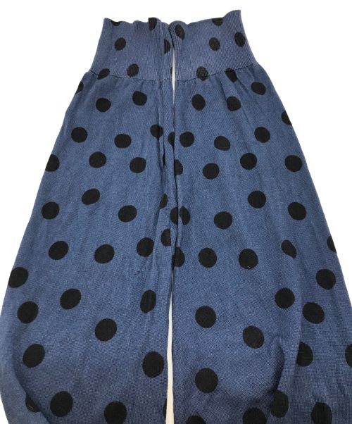 DOLCE & GABBANA（ドルチェ＆ガッバーナ）DOLCE & GABBANA (ドルチェ＆ガッバーナ) ドットニット ブルー×ブラック サイズ:46の古着・服飾アイテム