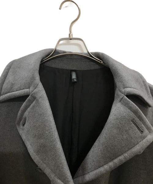 THE RERACS（ザ リラクス）THE RERACS (ザ リラクス) DOUBLE BREASTED FLOATED SHOULDER COAT ブラック サイズ:Ｍの古着・服飾アイテム