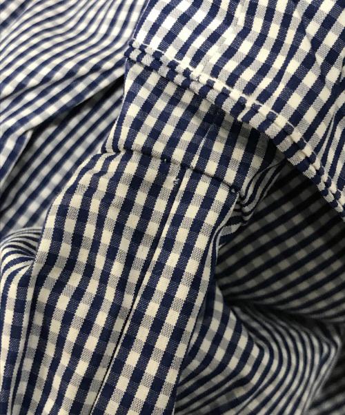 LE CIEL BLEU（ルシェルブルー）LE CIEL BLEU (ルシェルブルー) ギンガムチェックラウンドフォームドレス/ルシェルブルー/23S65519 ブルー×ホワイト サイズ:Sの古着・服飾アイテム