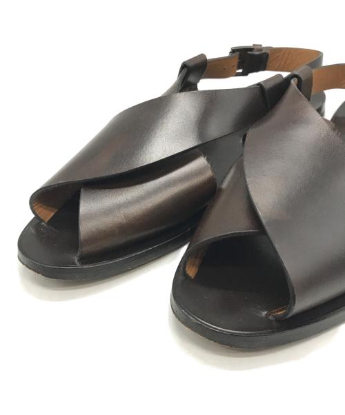 MARGARET HOWELL（マーガレットハウエル）MARGARET HOWELL (マーガレットハウエル) レザーサンダル/マーガレットハウエル/578-1170003 ブラウン サイズ:38の古着・服飾アイテム