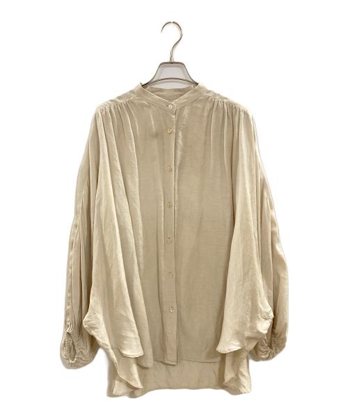 FRAMeWORK（フレームワーク）FRAMeWORK (フレームワーク) シアーリネンポンチョブラウス/フレームワーク/24051220737020/24SS ベージュ サイズ:Freeの古着・服飾アイテム