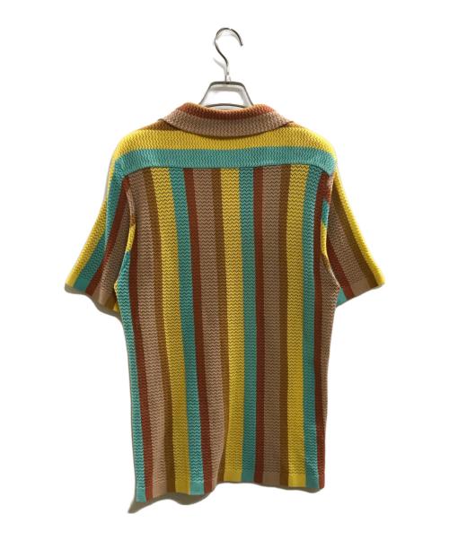 CMMN SWDN（コモンスウェーデン）CMMN SWDN (コモンスウェーデン) 半袖ニット ベージュ×イエロー サイズ:XSの古着・服飾アイテム