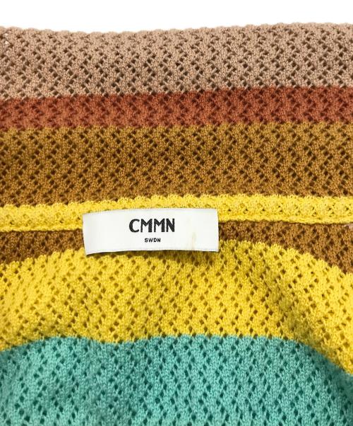 CMMN SWDN（コモンスウェーデン）CMMN SWDN (コモンスウェーデン) 半袖ニット ベージュ×イエロー サイズ:XSの古着・服飾アイテム