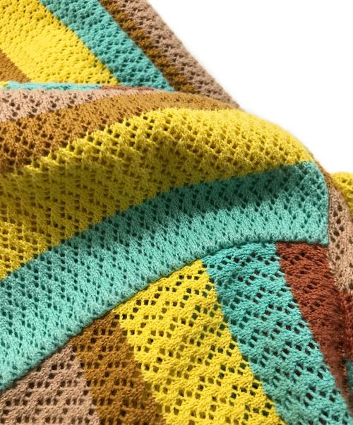 CMMN SWDN（コモンスウェーデン）CMMN SWDN (コモンスウェーデン) 半袖ニット ベージュ×イエロー サイズ:XSの古着・服飾アイテム