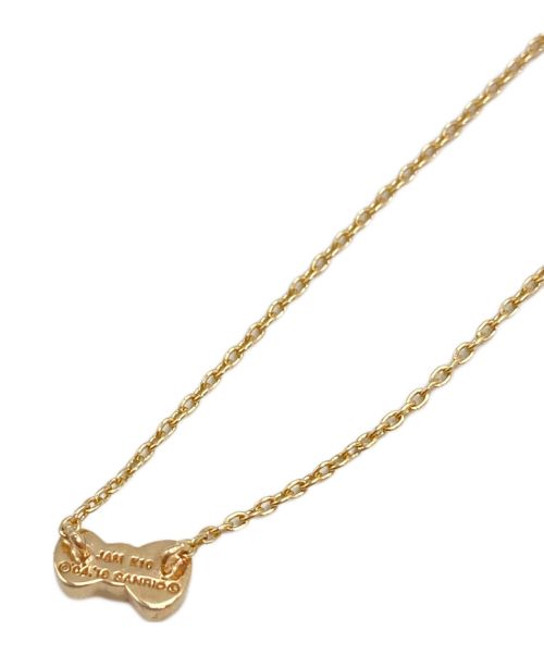 Sanrio（サンリオ）Sanrio (サンリオ) JAM HOME MADE (ジャムホームメイド) HelloKittyリボンネックレス ゴールド サイズ:表記なしの古着・服飾アイテム