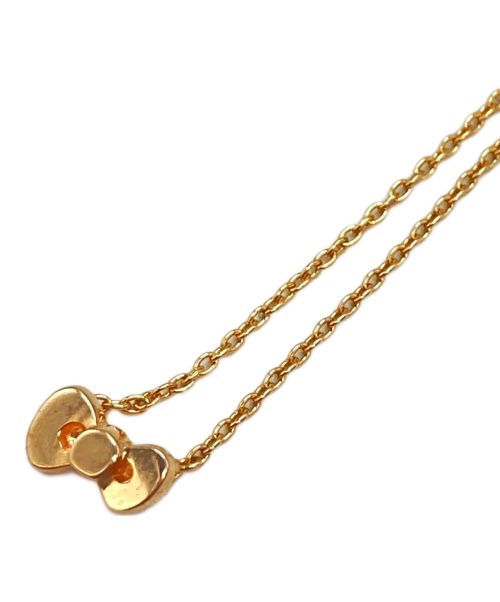 Sanrio（サンリオ）Sanrio (サンリオ) JAM HOME MADE (ジャムホームメイド) HelloKittyリボンネックレス ゴールド サイズ:表記なしの古着・服飾アイテム