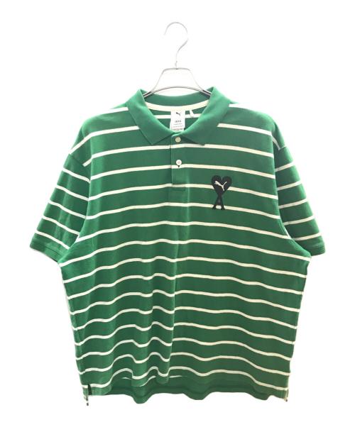 PUMA（プーマ）PUMA (プーマ) ami (アミ) ポロシャツ/プーマ/アミ/AM2542PM1M グリーン サイズ:XLの古着・服飾アイテム