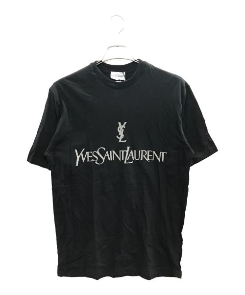 Yves Saint Laurent（イヴサンローラン）Yves Saint Laurent (イヴサンローラン) ロゴプリントTシャツ/イヴサンローラン ブラック サイズ:Lの古着・服飾アイテム