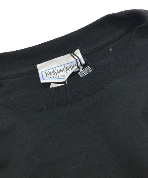 Yves Saint Laurent（イヴサンローラン）Yves Saint Laurent (イヴサンローラン) ロゴプリントTシャツ/イヴサンローラン ブラック サイズ:Lの古着・服飾アイテム
