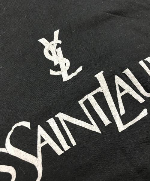 Yves Saint Laurent（イヴサンローラン）Yves Saint Laurent (イヴサンローラン) ロゴプリントTシャツ/イヴサンローラン ブラック サイズ:Lの古着・服飾アイテム