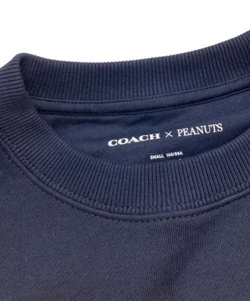 COACH（コーチ）COACH (コーチ) PEANUTS (ピーナッツ) プリントスウェット ネイビー サイズ:Sの古着・服飾アイテム