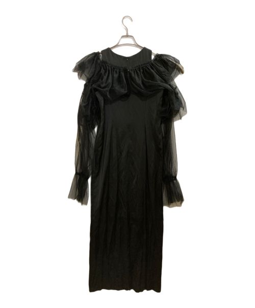 FRAY ID（フレイ アイディー）FRAY ID (フレイ アイディー) ギャザーボレロコンビドレス ブラック サイズ:1の古着・服飾アイテム