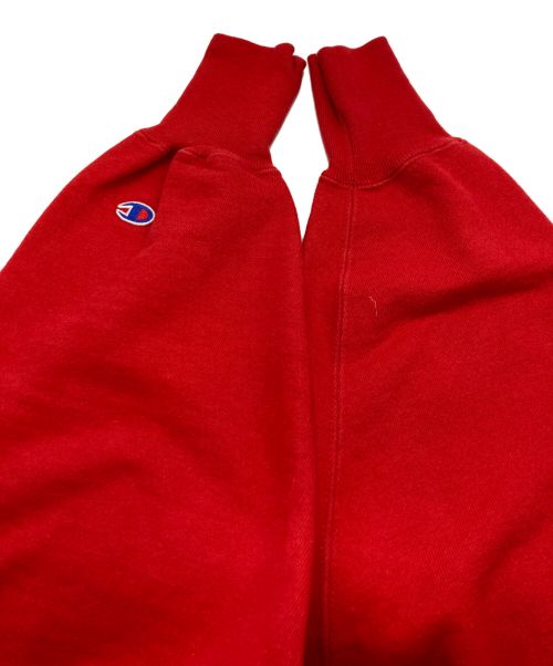 Champion（チャンピオン）Champion (チャンピオン) 90’ｓ刺繍タグリバースウィーブスウェット レッド サイズ:Ｌの古着・服飾アイテム